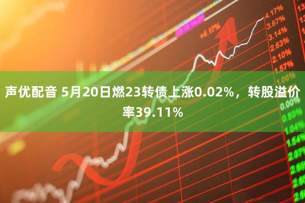 声优配音 5月20日燃23转债上涨0.02%，转股溢价率39.11%