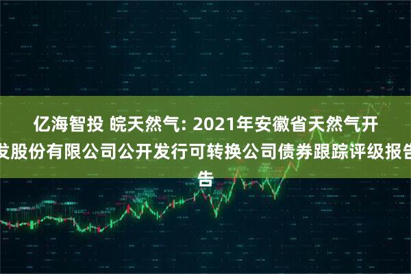 亿海智投 皖天然气: 2021年安徽省天然气开发股份有限公司公开发行可转换公司债券跟踪评级报告